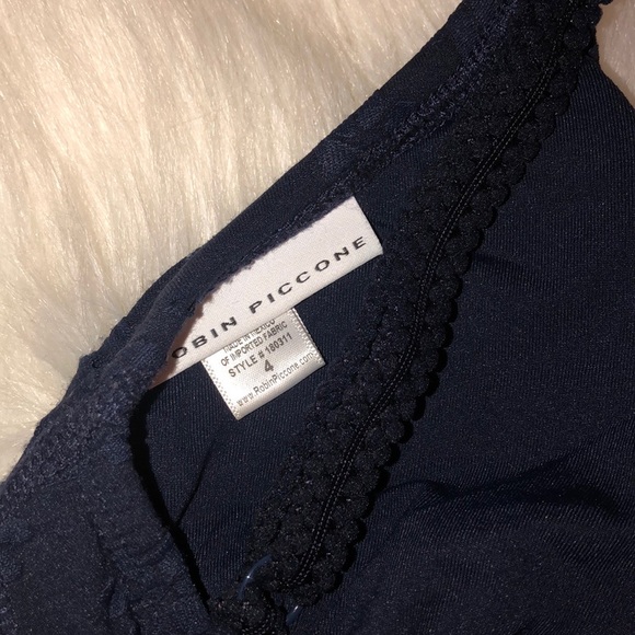 Robin Piccone Clarissa Crochet One Piece Swim Navy - Picture 7 of 8